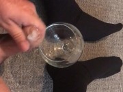 Sissy Lucy slut misses glass cuming 9/16