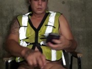 Hard day at work, the  hot safety admin lady is on the phone giving me destressing lessons. 2/16