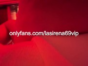 LaSirena69 loves to aggressively rub her pussy under the red light!! 13/16