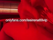 LaSirena69 loves to aggressively rub her pussy under the red light!! 15/16