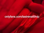 LaSirena69 loves to aggressively rub her pussy under the red light!! 4/16