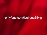 Naughty LaSirena69 relentlessly rubbing her pussy in the redlight! 10/16