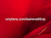 Naughty LaSirena69 relentlessly rubbing her pussy in the redlight! 13/16