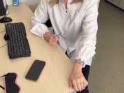 Real sex with a sexy doctor. Fake doctor 1/16