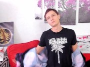 Sexy athletic handsome guy masturbates with Japanese style. Beautiful wank. Hot jerk off 2/16