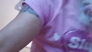 CD anal play with new gravity toy 