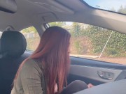Artemisia Love 420 Smoke Fetish in the car / Big Tits Flashing Full videos on OF 14/16