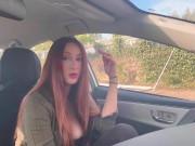 Artemisia Love 420 Smoke Fetish in the car / Big Tits Flashing Full videos on OF 16/16