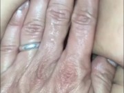 A huge ass that likes to be spanked. Close-up of the tight ass 10/16