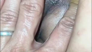 A huge ass that likes to be spanked. Close-up of the tight ass