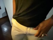 Desperate  Pee Guy with BBC Can't Hold Pee and Desperately wets himself 4/16