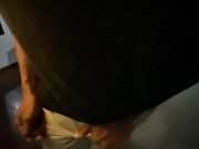 Desperate  Pee Guy with BBC Can't Hold Pee and Desperately wets himself 7/16