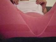 Squirting and soaking my leggins. Part I. 2/16