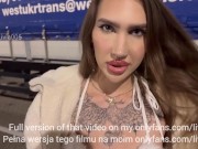 Dziwka na parkingu dla TIRów zerżnięta publicznie i zalana spermą w usta 4/16