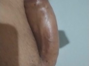 Solo masturbation until my cock squirts milk. Missing my wife traveling. 1/16