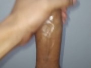 Solo masturbation until my cock squirts milk. Missing my wife traveling. 5/16