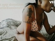 10 inch thick dick BLOW JOB COSPLAY ebony queen swallow cum 6/16