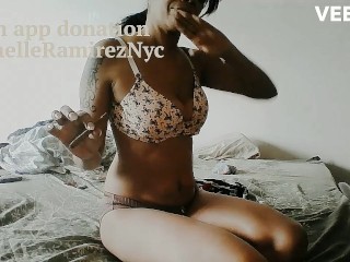 10 inch thick dick BLOW JOB COSPLAY ebony queen swallow cum
