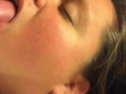 BAMBI BLOWS Hawk Tuah SENSUAL BLOWJOB CHEATING MILF SUCKING COCK  HUGE CUM 7/16