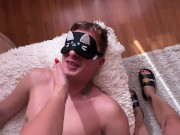 My boyfriend's surprise ended with my orgasm. Sitting on my boyfriend's face. 1/16