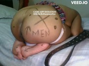 BONDAGE BELT COSPLAY BOND SOLO FEMALE BIG BOOTY ROUND BROWN 1/16