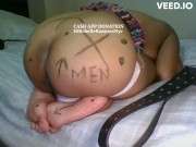 BONDAGE BELT COSPLAY BOND SOLO FEMALE BIG BOOTY ROUND BROWN 3/16