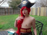 Miss Fortune's Two Handed Topless Smoke (League of Legends Cosplay) 1/16
