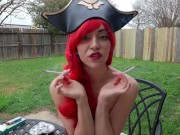 Miss Fortune's Two Handed Topless Smoke (League of Legends Cosplay) 11/16