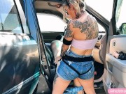 Femdom Content Creator Pegging a Stranger Outdoors 10/16