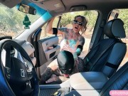 Femdom Content Creator Pegging a Stranger Outdoors 15/16