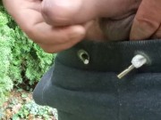 I peed outdoors while working. A lot of piss came out of my dick 11/16