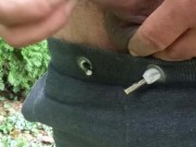 I peed outdoors while working. A lot of piss came out of my dick 12/16