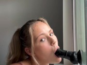 Blowing my favorite toy 13/16