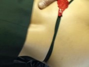 feminine guy fucking with big ass and busty brunette ejaculates on tits 11/16