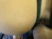 feminine guy fucking with big ass and busty brunette ejaculates on tits 12/16