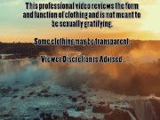 4K Red Mesh Transparent Underwear Try-on Review 1/16