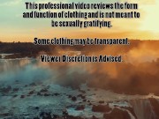 4K Orange Fishnet Underwear Try-on Review 1/16