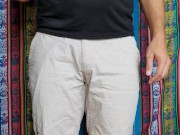 4K Orange Fishnet Underwear Try-on Review 2/16