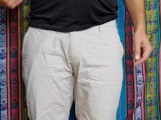 4K Orange Fishnet Underwear Try-on Review 3/16