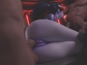 Widowmaker Threesome Anal 💜 [Overwatch Porn Animation] 8/16