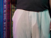 4K Blue Transparent Pouch Style Briefs Try-on Review 2/16