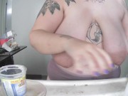 doing the dishes with my boobs out 13/16