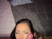 Amazing DEEPTHROAT from this LATINA BABE CUM ON FACE 4/16