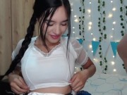 I strip sensually to fuck and cum in my pussy 1/16