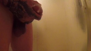 Shower Jerk Session