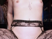 milf stretching PUSSY DEPTH on large dildo 4/16