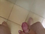 Cum shot in the shower 11/16