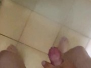 Cum shot in the shower 13/16
