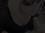 HAWK TUAH! Blonde Slut Gives Sloppy Blowjob + Cum in Mouth - FAWNTALES // Cachonda Estudiante Mamada 1/16