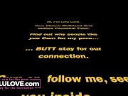 Big boobs babe does yoga stretches with bare feet, strips off bra & panties for more naked exercise & live chat - Lelu Love 11/16